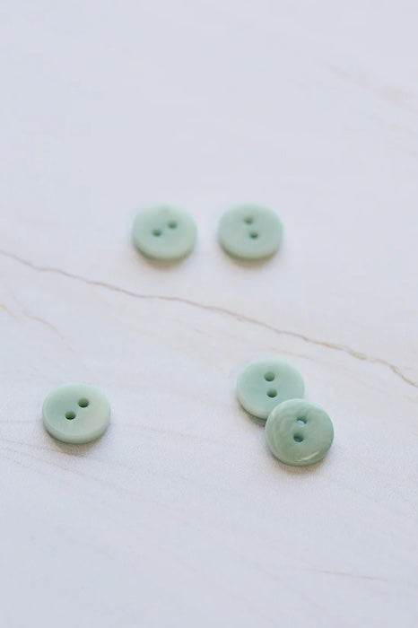 2 hole Corozo Sage Green 11mm - mind the MAKER