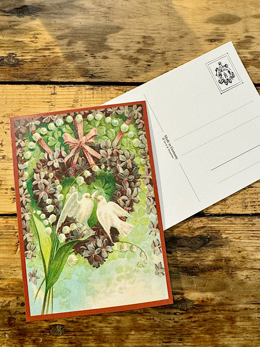 Love Birds Glitter Postcard - Meander
