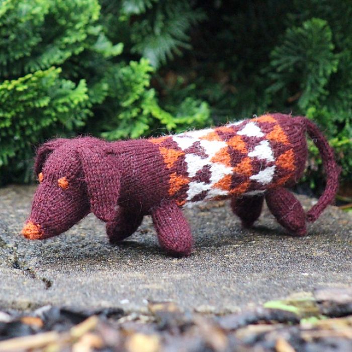 Dashing Dachshund Knitted Dog Pattern- Baa Ram Ewe