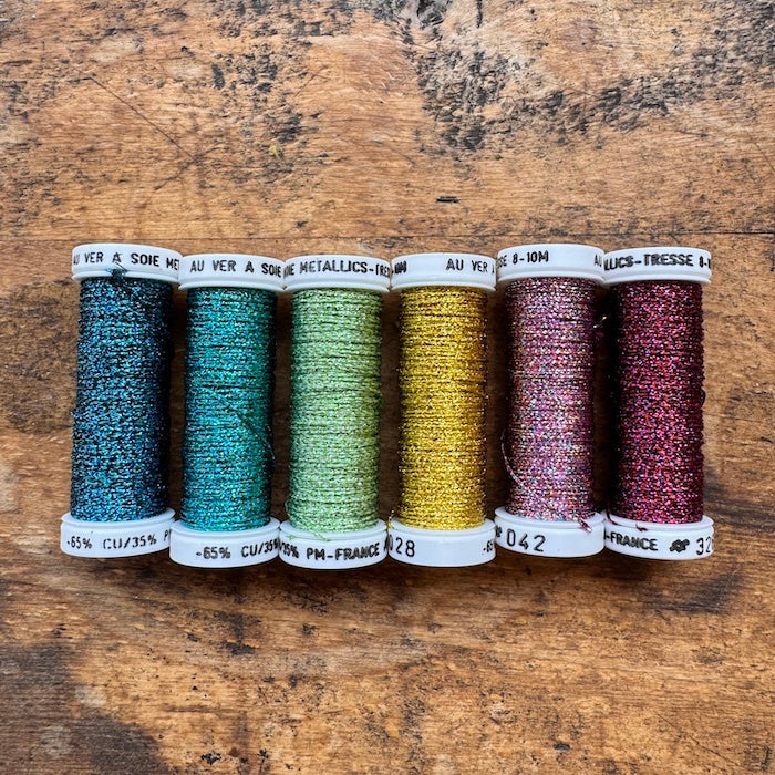 Silk Metallic Sewing Thread  - Flashy -Au ver à Soie