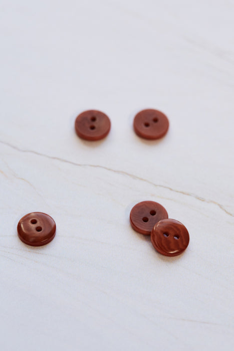 2 hole Corozo Sienna 11mm - mind the MAKER