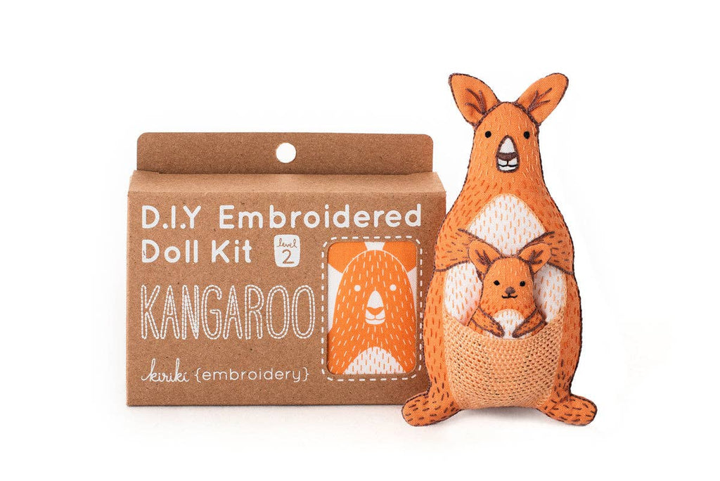 Kangaroo Embroidery Kit - Kiriki Press