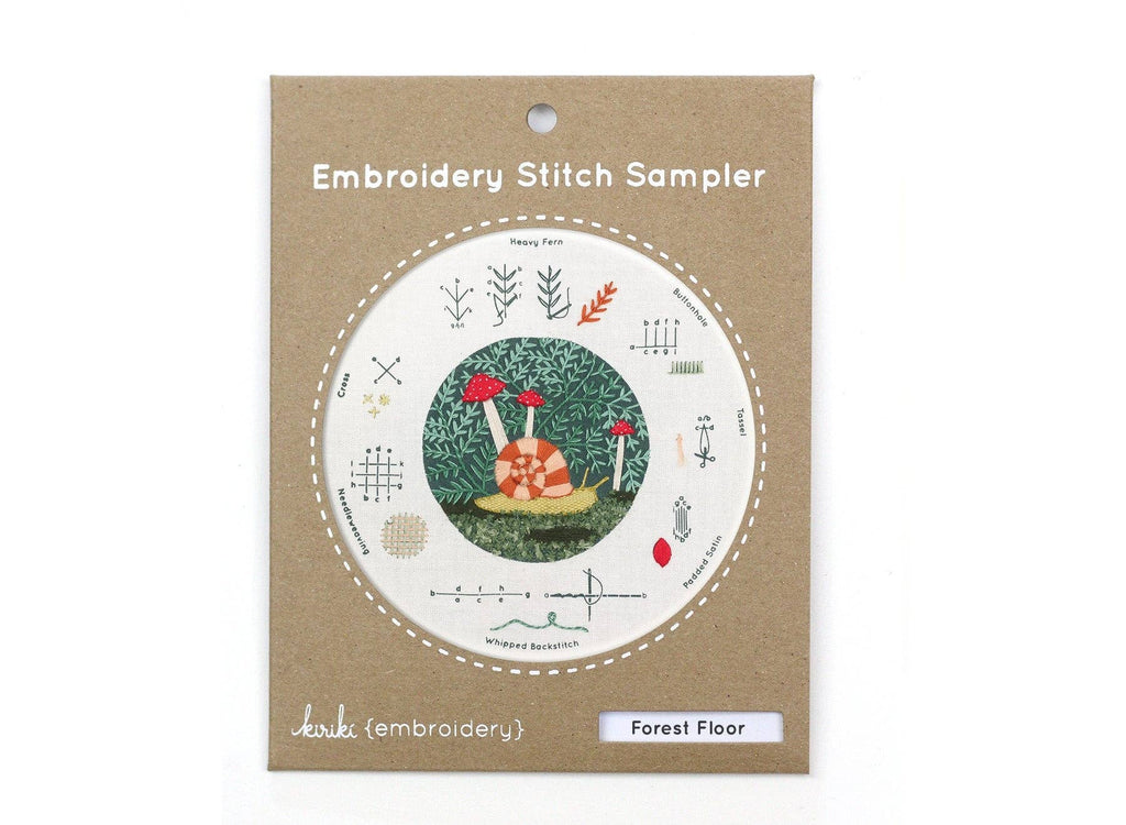 Forest Floor - Embroidery Stitch Sampler - Kiriki Press -