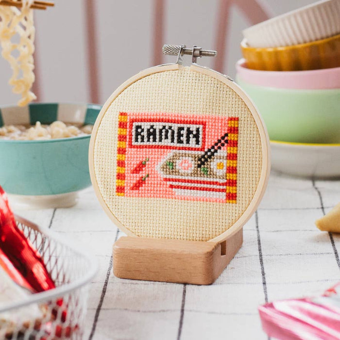 Ramen Beginner Cross Stitch Kit - Cotton Clara Craft Kits & Supplies