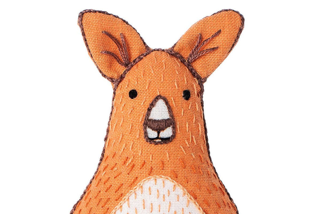 Kangaroo - Embroidery Kit - Kiriki Press