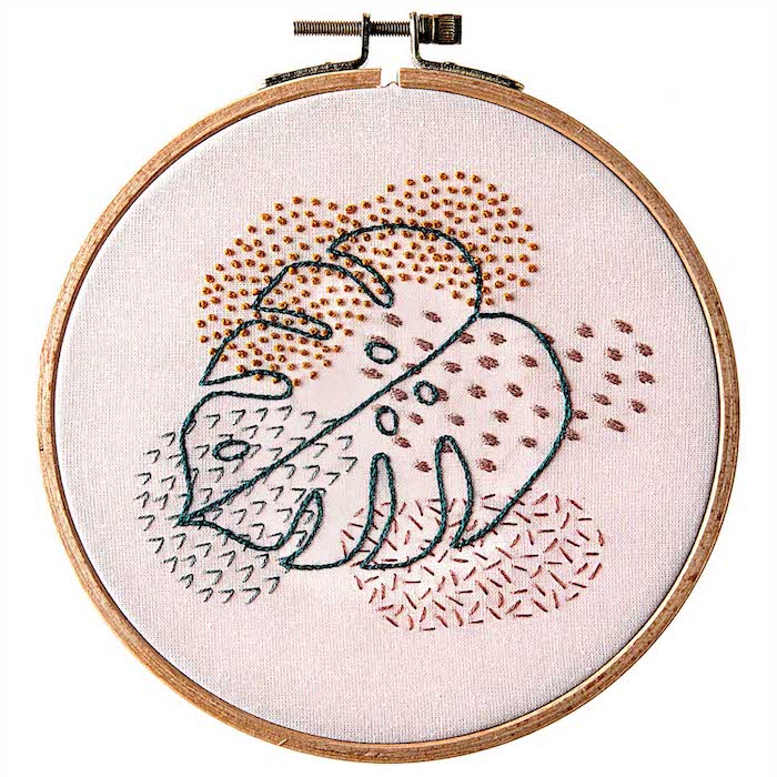 Embroidery Kit  -Monstera  - Rico Design