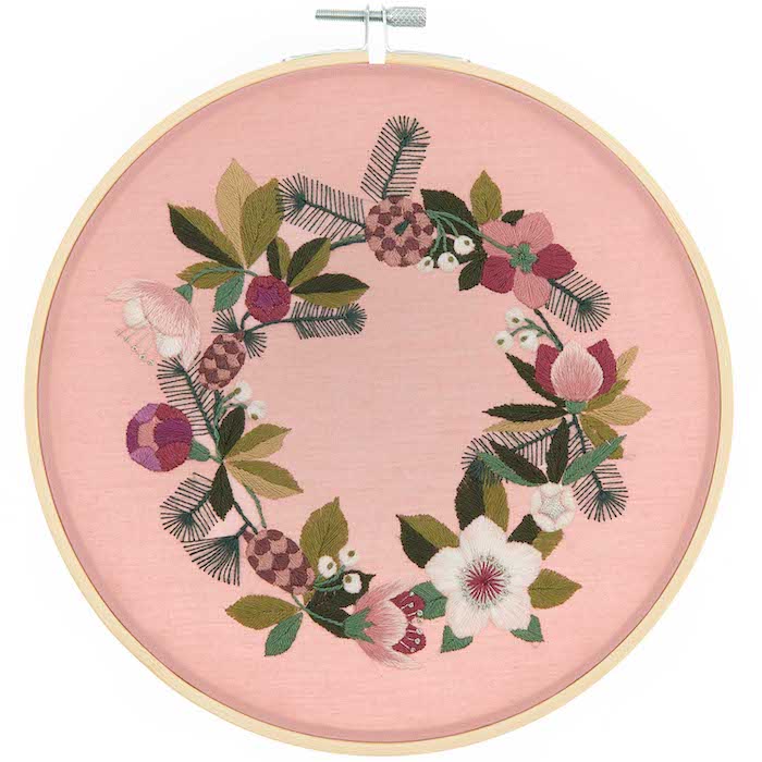 Embroidery Kit  -Christmas Rose  - Rico Design