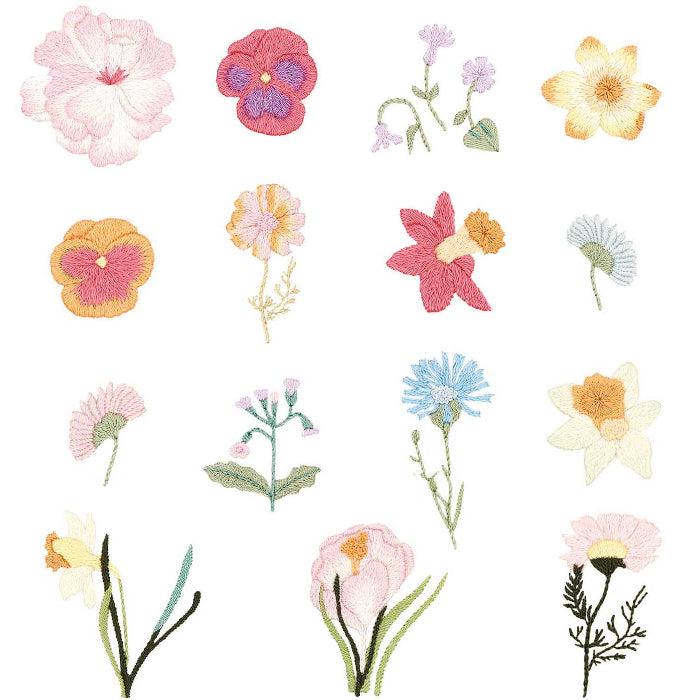 Stick and Stitch -Spring Flowers  - Rico Design