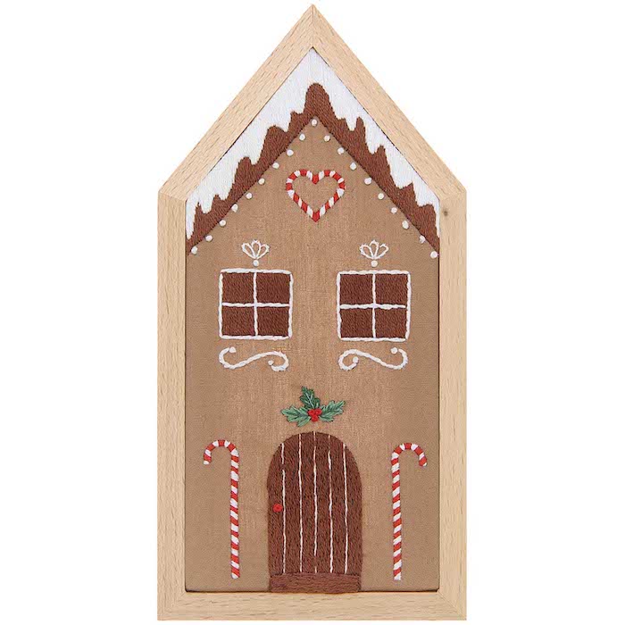 Traced Embroidery Kit - Gingerbread House - Rico Design