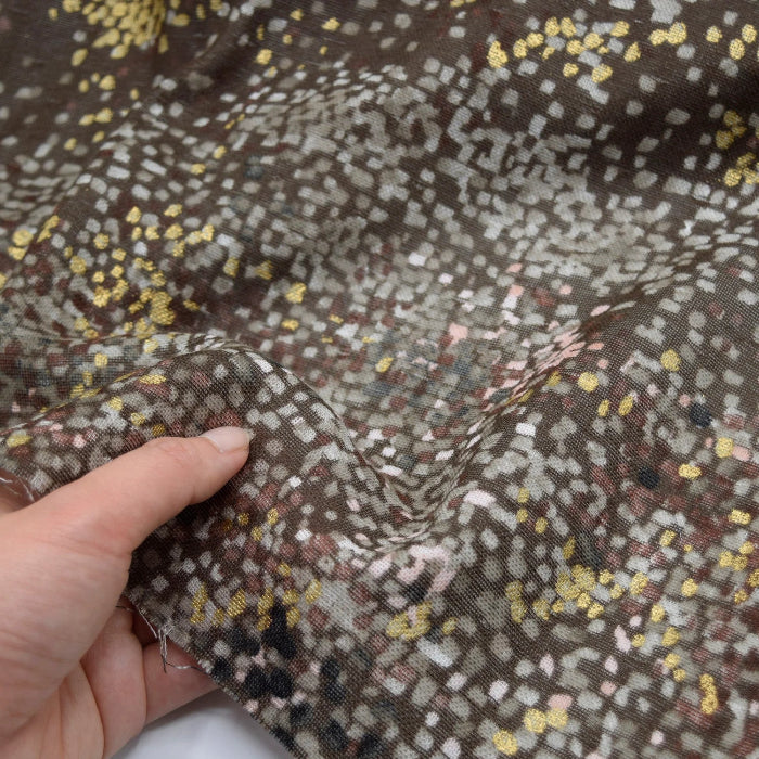 Waterfall Cotton, Cotton Double Gauze 1E BROWN - nani IRO €28 p/m