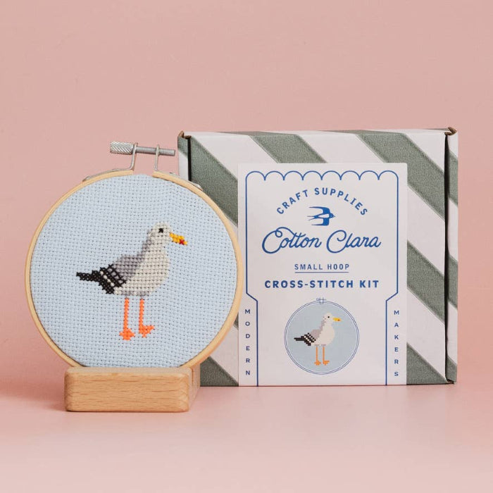 Seagull Cross Stitch Kit - Cotton Clara Craft Kits & Supplies