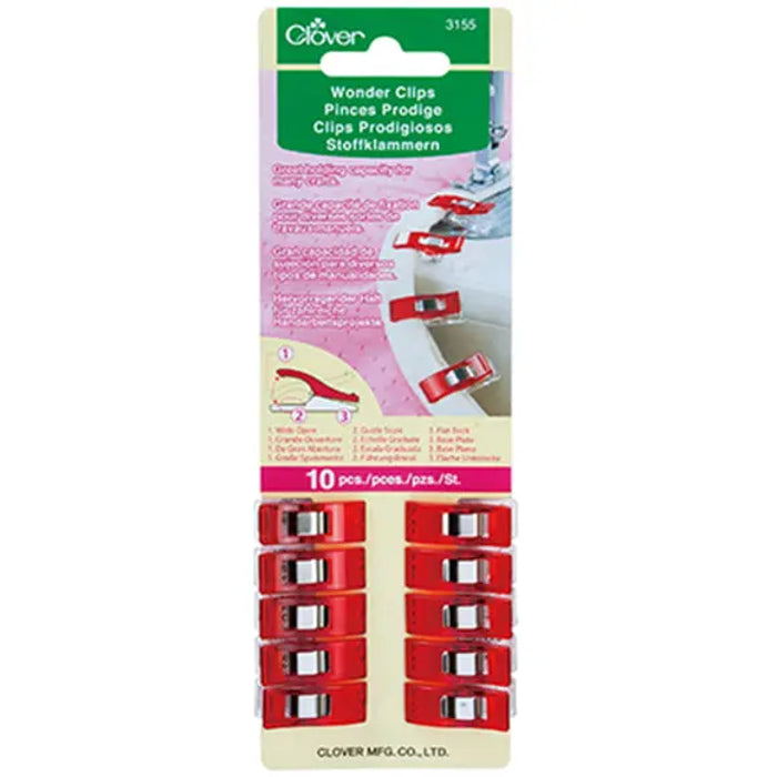 Wonder Clips Red 10pcs - Clover