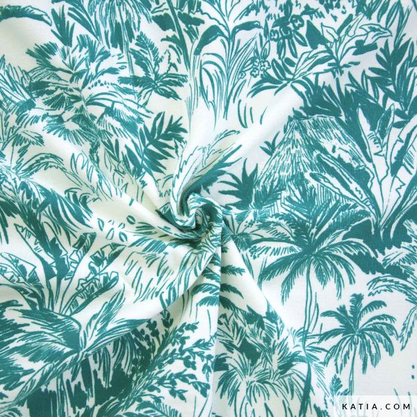 Cocoa Palm Print - Summer Sweat - Katia Fabrics €19/m