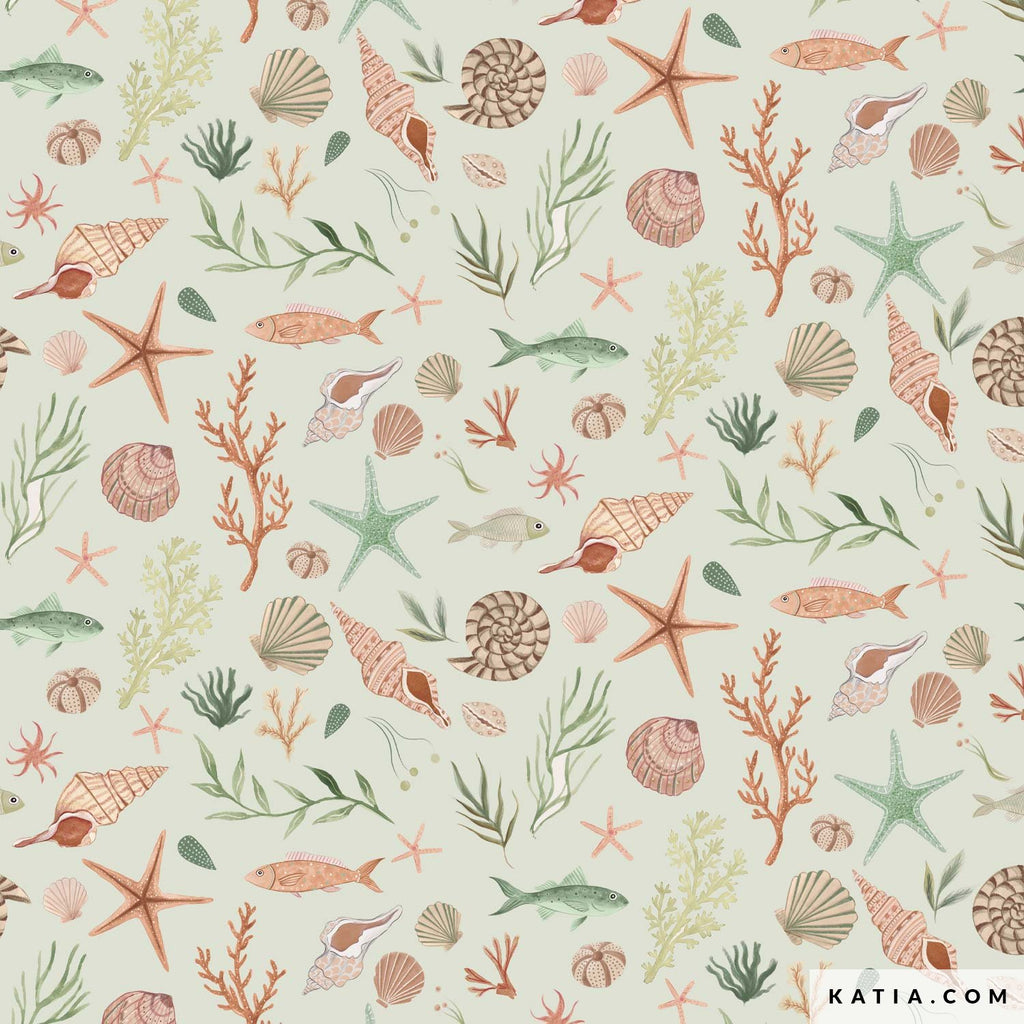 Print Cotton - Coral Reef - Katia Fabrics  €13,00 pm