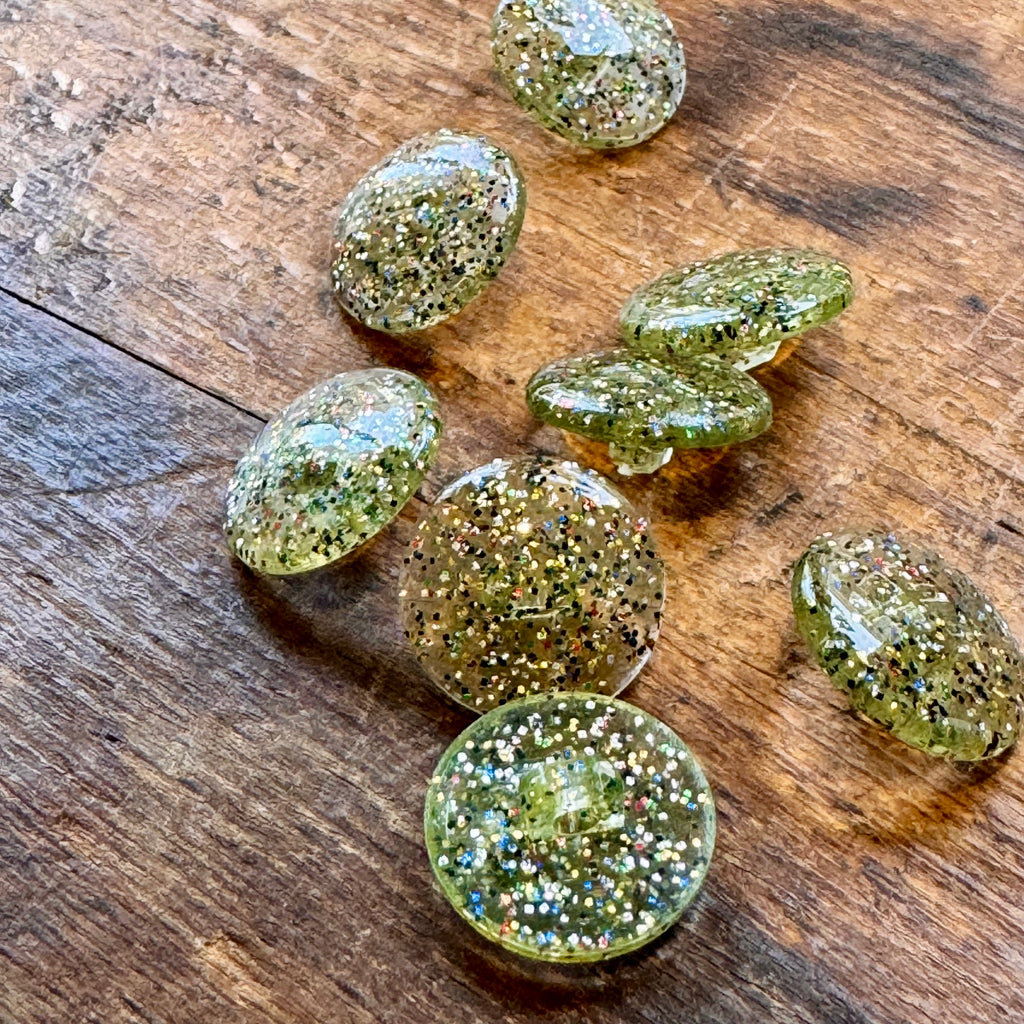 Sparkly Buttons - Green