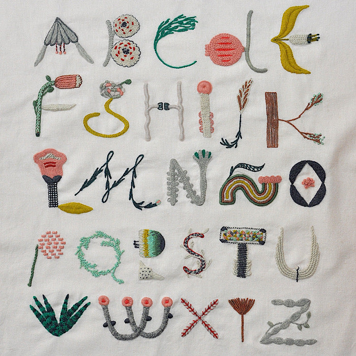 Botanical Alphabet Embroidery Masterclass - Adriana Torres (Miga de Pan)