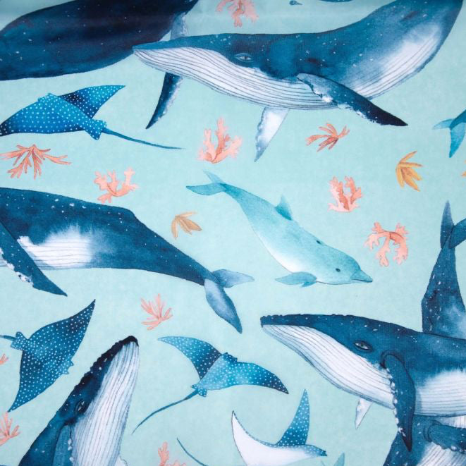 Whales & Sea Bag Cover Fabric - Katia Fabrics €7/m