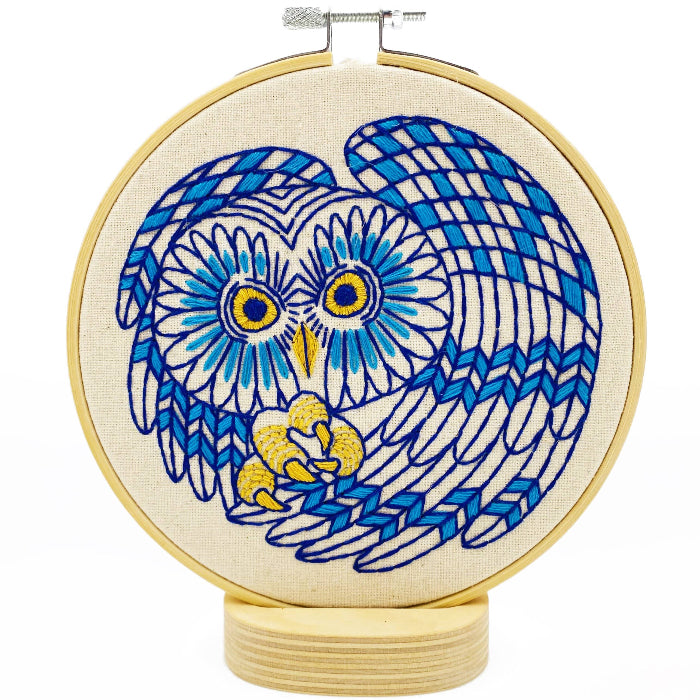 Boreal Owl Embroidery Kit - Hook, Line & Tinker