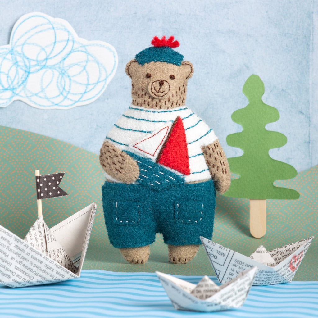 Marcel the Sailor Bear Felt Craft Mini Kit - Corinne Lapierre Limited