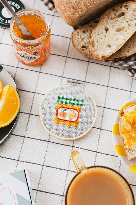 Marmalade Jam Cross Stitch Kit - Cotton Clara Craft Kits & Supplies