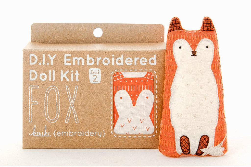 Fox Embroidery Kit - Kiriki Press