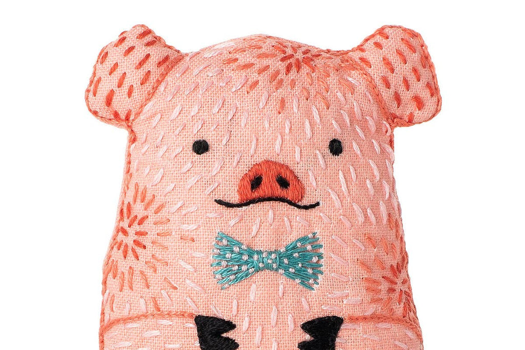 Pig - Embroidery Kit - Kiriki Press