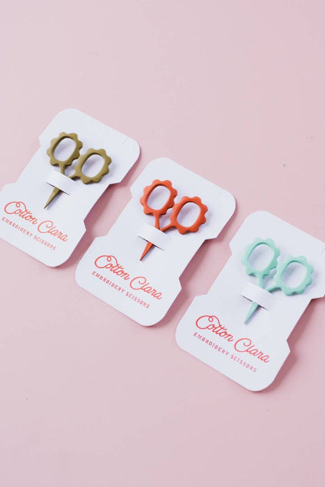 Mini Sunflower Embroidery Scissors -  Cotton Clara Craft