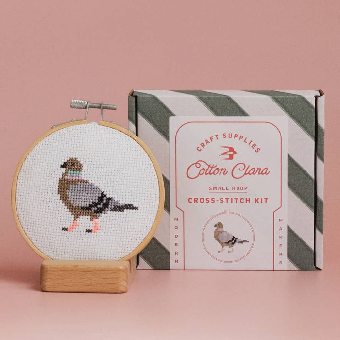Pigeon Cross Stitch Kit-Cotton Clara Craft Kits & Supplies