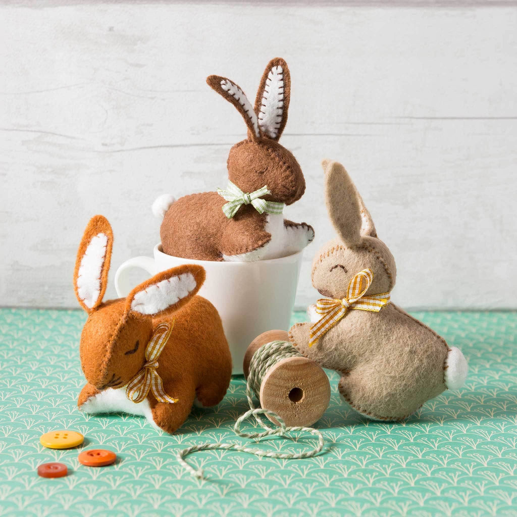 Bunnies  Felt Craft Kit -Corinne Lapierre Limited