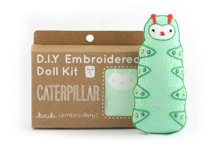 Caterpillar Embroidery Kit - Kiriki Press