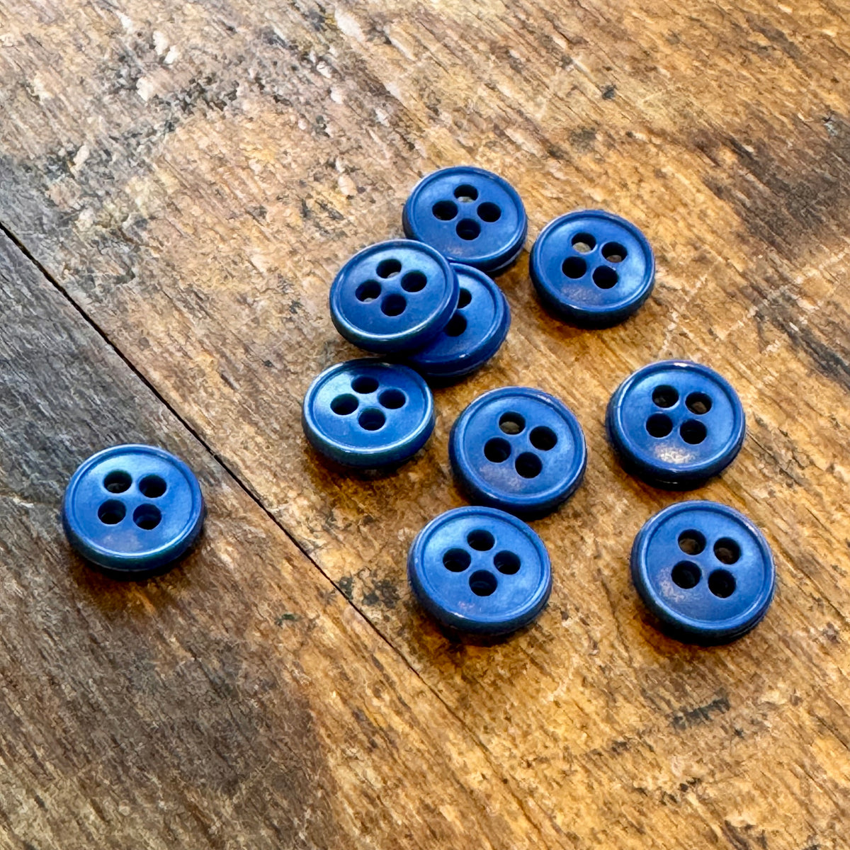 Spring Button Nylon Nylon Buttons - Blue – Cross & Woods | Crafting Parlour