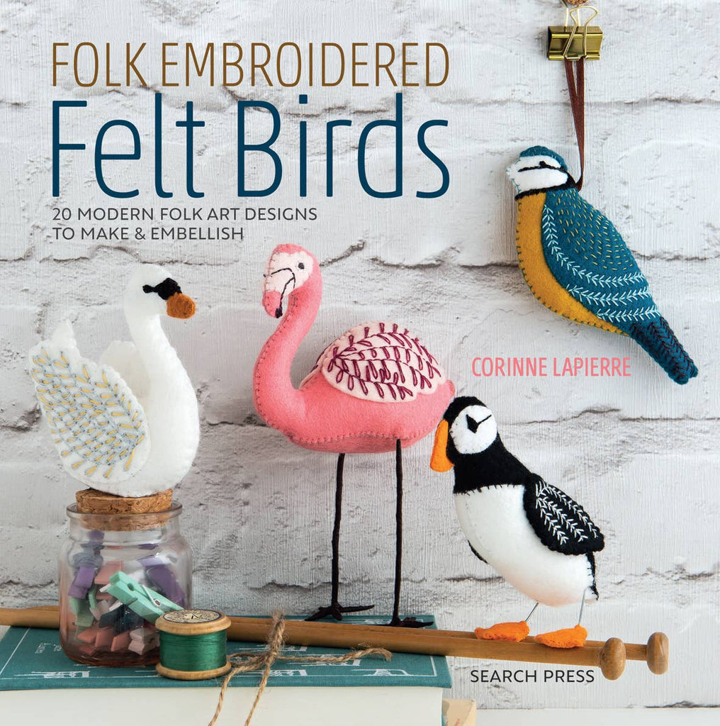 Felt Embroidered Birds Book - Corinne Lapierre Limited