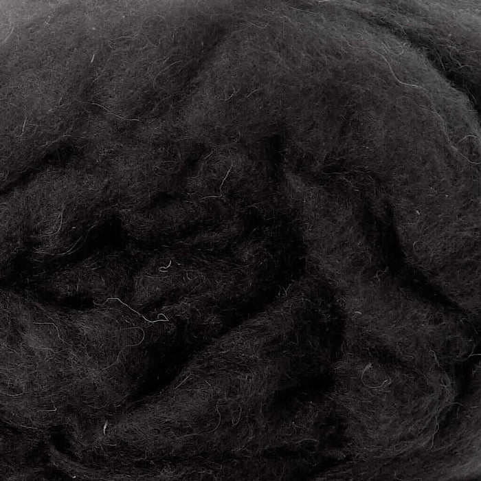 Karakul Carded Wool Fleece 100g -  Brown Black