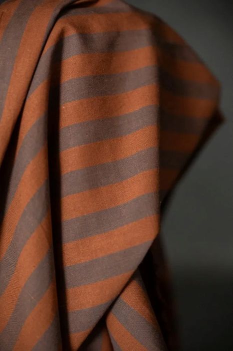 Double Chocolate -  Cotton/Linen Stripe-  Merchant & Mills €29.50pm