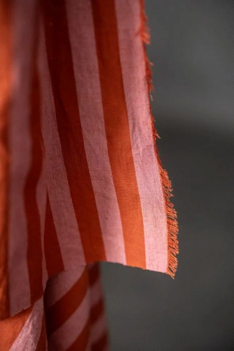 Pink Blush -  Organic Cotton/Linen Stripe-  Merchant & Mills €29.50pm