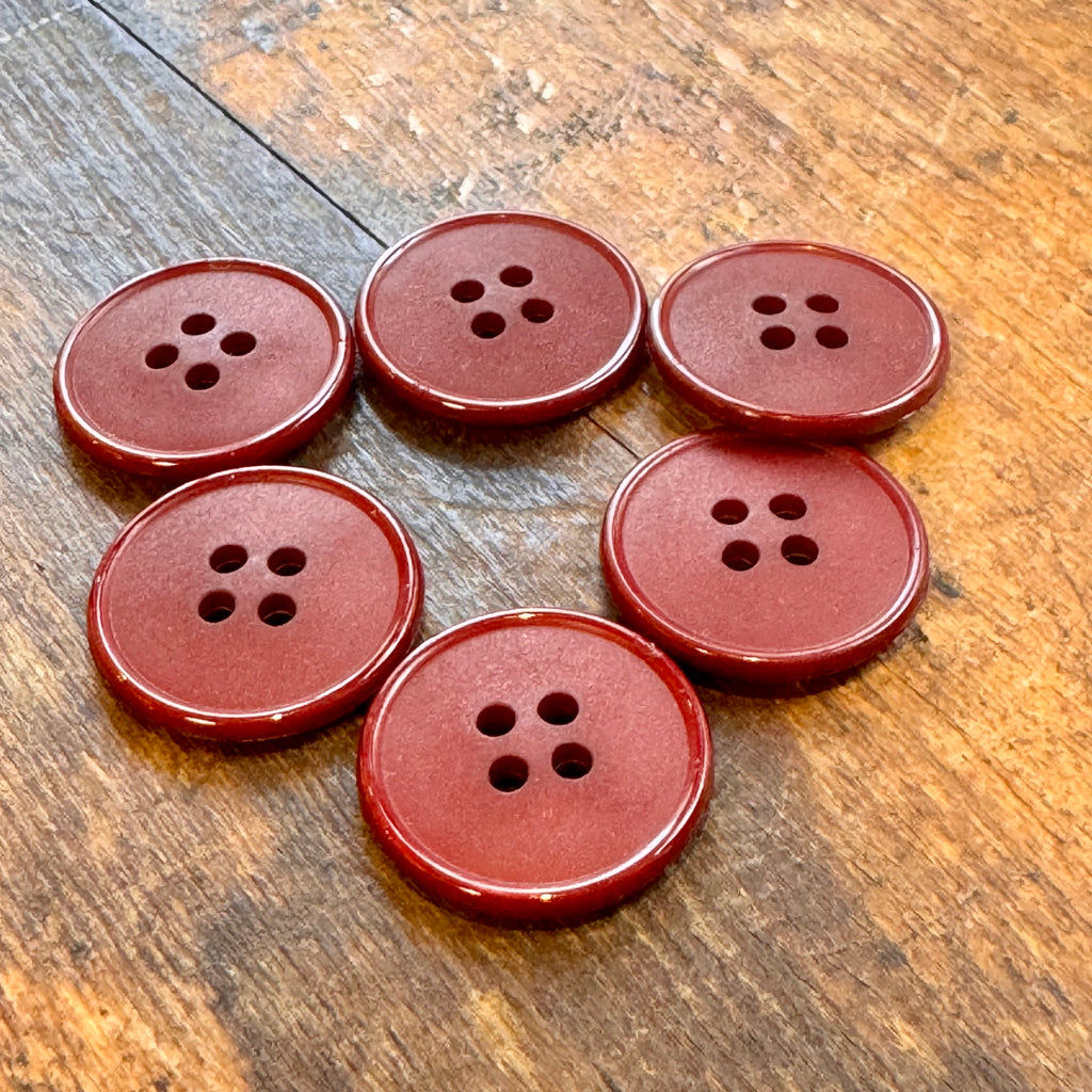 Nylon Buttons - Bordeaux