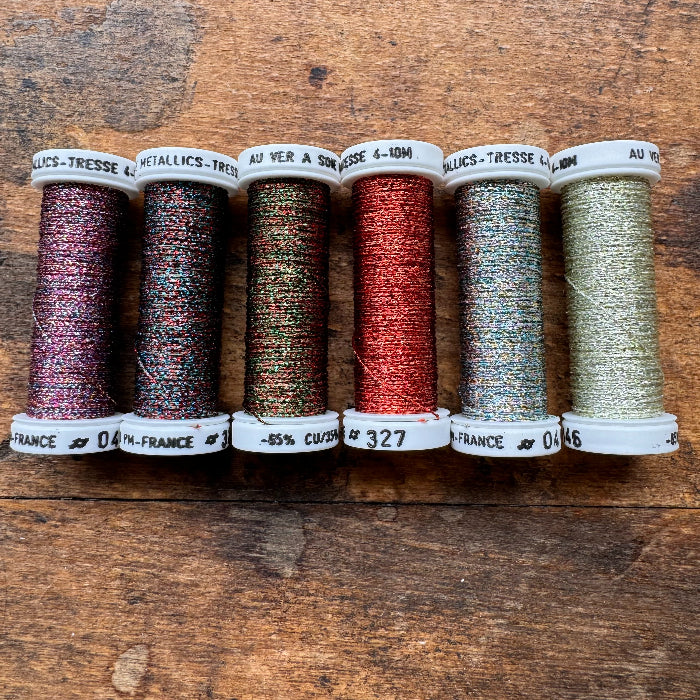 Silk Metallic Sewing Thread  - Chiné 2 -Au ver à Soie