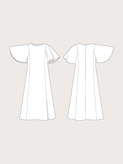 D:118 Flutter Sleeve Dress - The Assembly Line