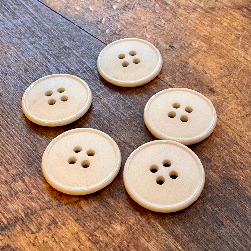 Nylon Buttons - Cream