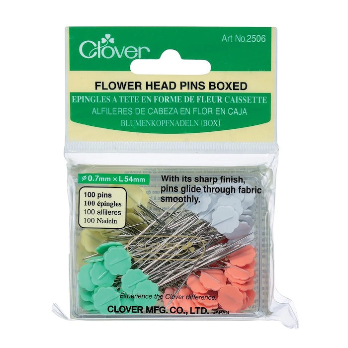 Flower Head Pins Boxed - Clover