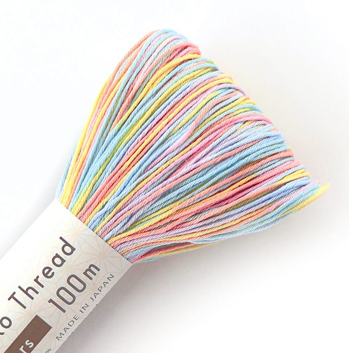Sashiko Thread 100m Multicoloured - Olympus