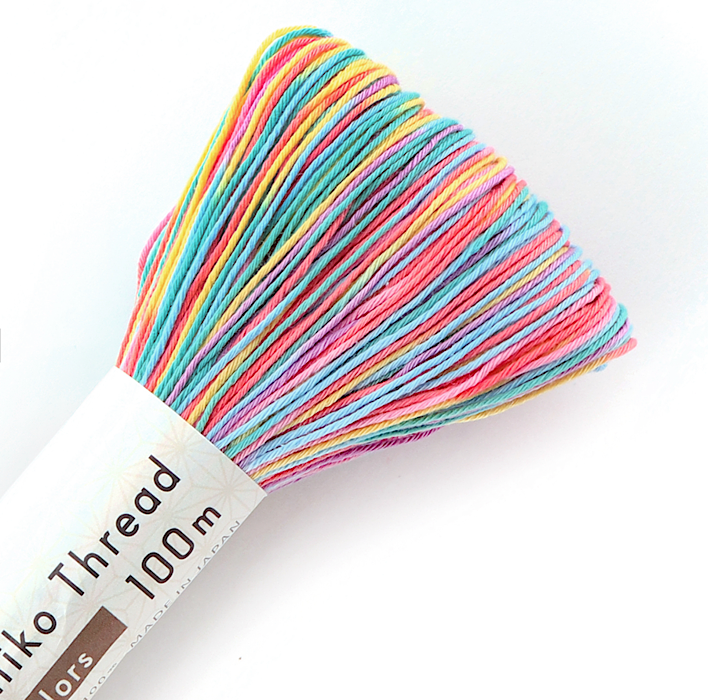 Sashiko Thread 100m Multicoloured - Olympus