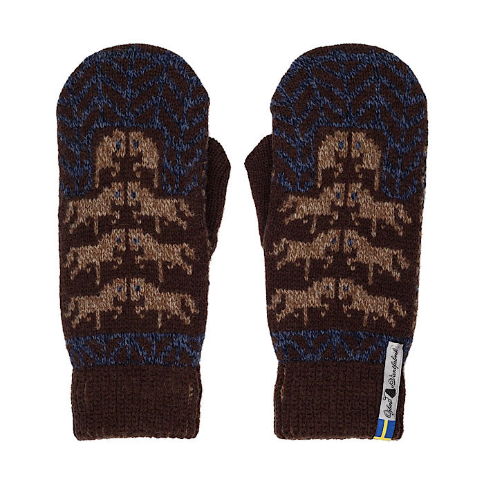 4-layer Merinowool Mittens, Gotland Brun - Öjbro Vantfabrik