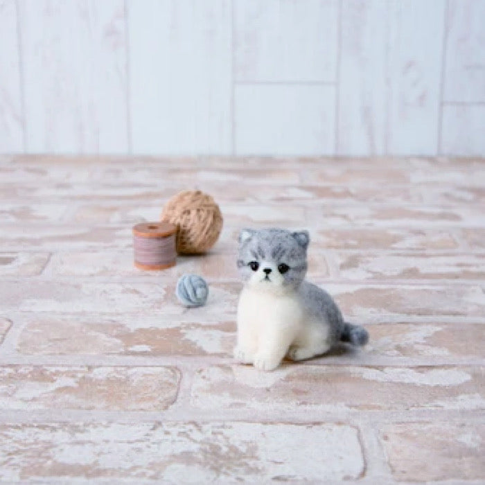 Needle Felting Kit ‘Exotic Shorthair Cat’ - Hamanaka