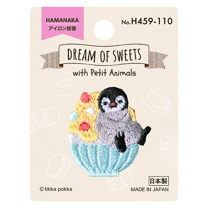 Patch ‘Dream of Sweets’ Penguin & Shaved Ice - Hamanaka
