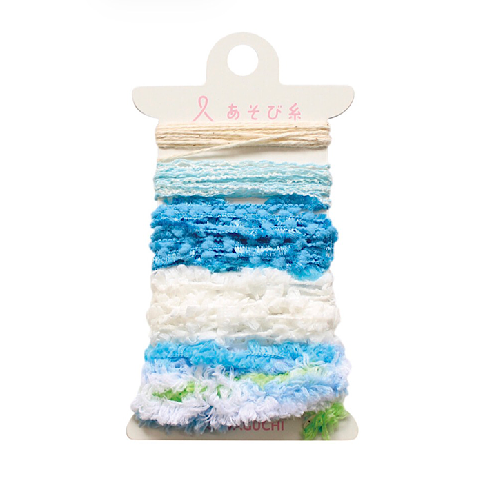 Pokeori Asobi Ito Thread Sampler LIGHT BLUE - Kawaguchi