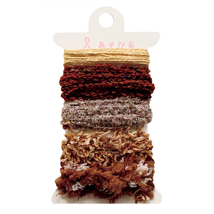 Pokeori Asobi Ito Thread Sampler BROWN - Kawaguchi