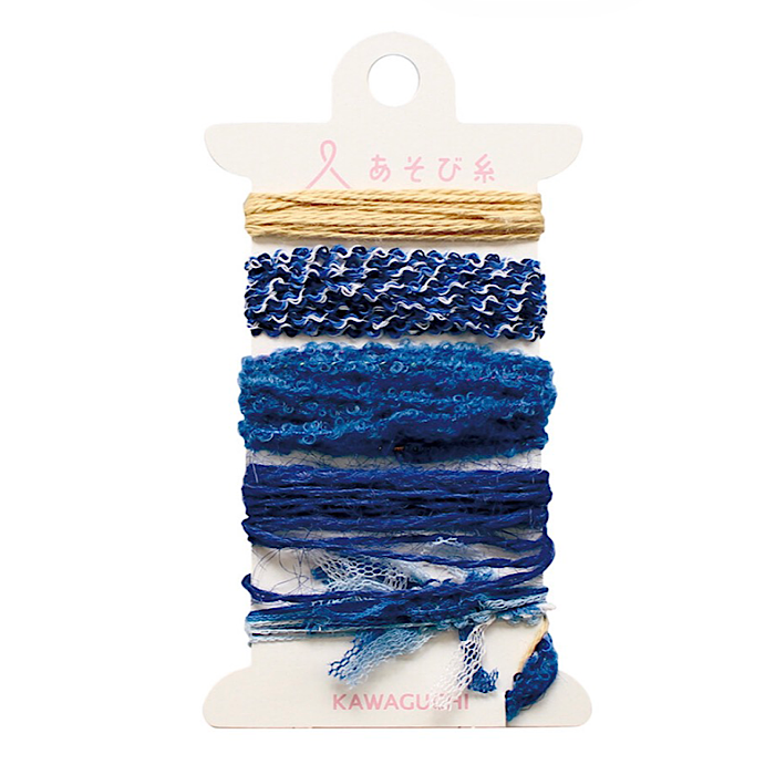 Pokeori Asobi Ito Thread Sampler BLUE - Kawaguchi