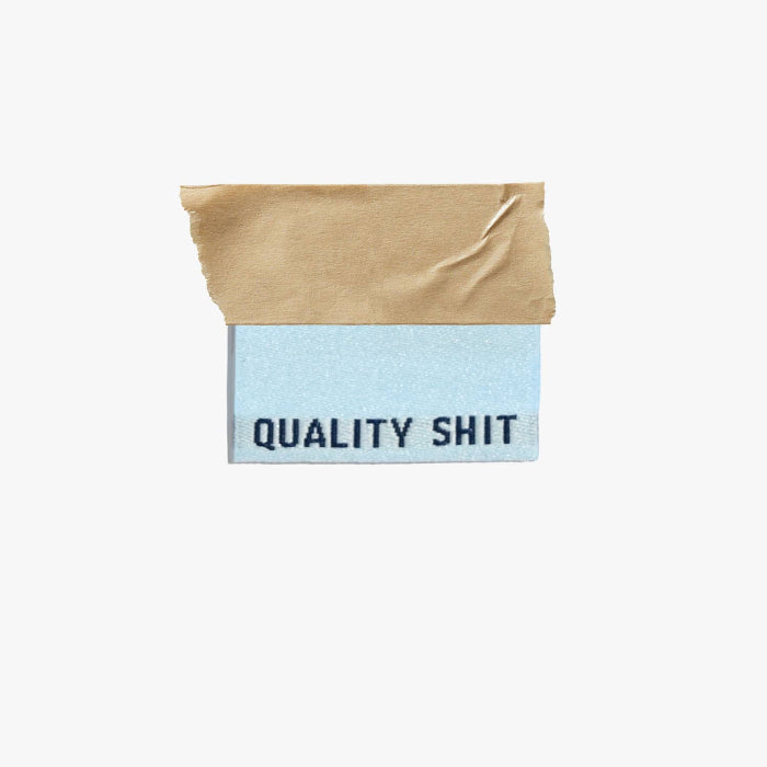 'Quality Shit' Pastel Woven Labels -Kylie and The Machine