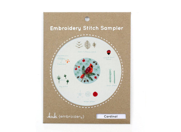 Cardinal - Embroidery Stitch Sampler-Kiriki Press